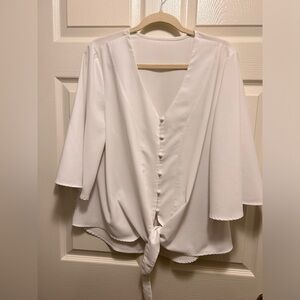 Luvamia white blouse